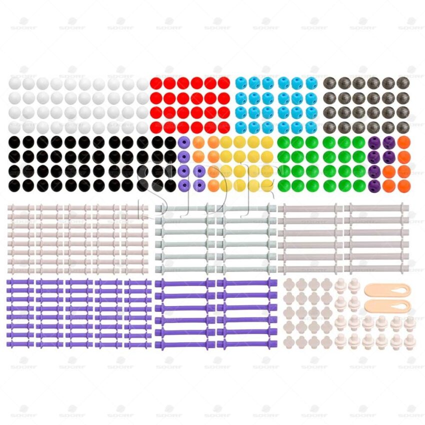 Modelo Molecular Avançado Orgânico e Inorgânico c/ 810 Peças