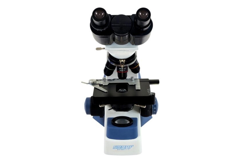 Microscópio Biológico Binocular c/ Aumento de 40x a 1.600x LED 3W